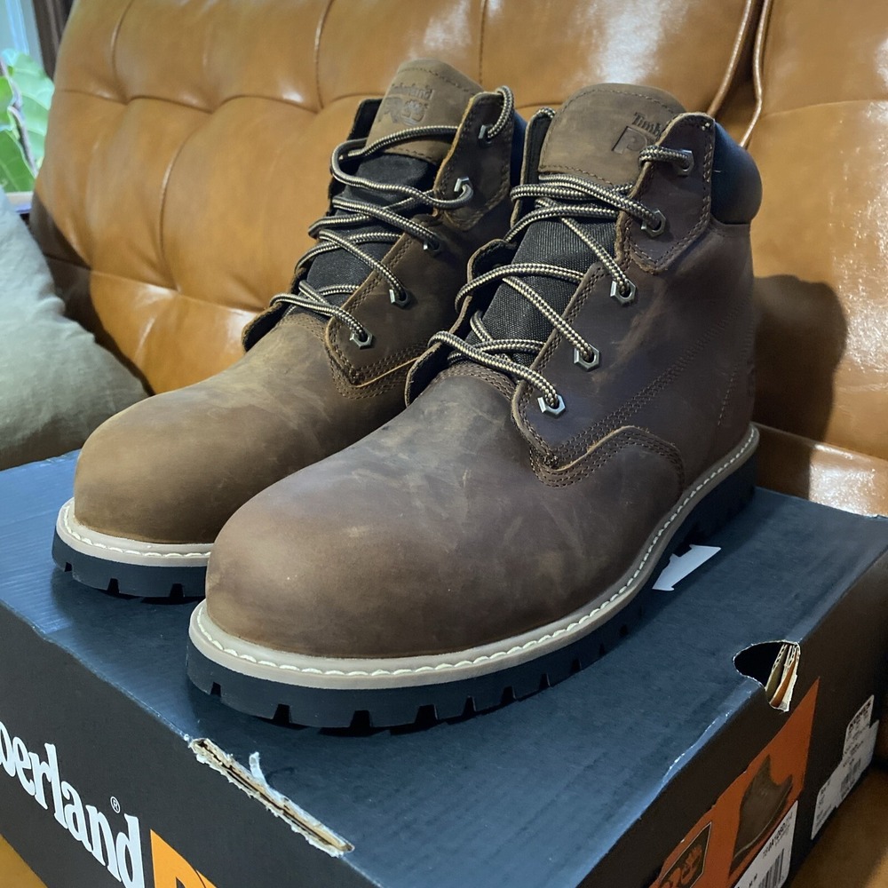 Timberland Pro Gritstone 6" Steel Toe Work Boot Mens Size 8 - Picture 2 of 7